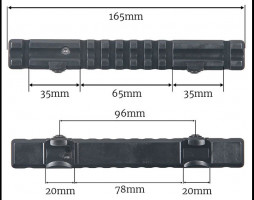 Photo 57060-003A-01.jpg ERATAC Steel Picatinny Rail for Sauer 303 Gen. II / S404