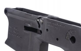 Photo AEL5561-02 Black anodized M4E1 Stripped lower receiver