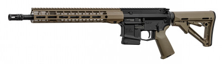 Photo AEM4147-05 AR15 AERO PRECISION M4E1 type rifle black barrel 14.5 '' cal. 5.56mm Black / FDE