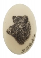 CAL11 Calotte Ivoire ou argent d'animaux Photo CAL11 Calotte Ivoire ou argent d'animaux