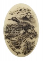 CAL15 Calotte Ivoire ou argent d'animaux Photo CAL15 Calotte Ivoire ou argent d'animaux