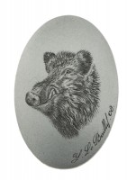 CAL21 Calotte Ivoire ou argent d'animaux Photo CAL21 Calotte Ivoire ou argent d'animaux