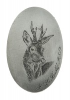 CAL22 Calotte Ivoire ou argent d'animaux Photo CAL22 Calotte Ivoire ou argent d'animaux