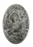 CAL24 Calotte Ivoire ou argent d'animaux Photo CAL24 Calotte Ivoire ou argent d'animaux