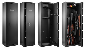 Rietti safe 8+2 guns with key lock - 150 cm - 2mm
