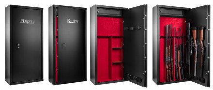Rietti safe 8+2 guns with key lock - 150 cm - 2mm