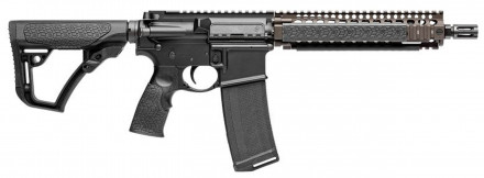 Photo DDM4107-01 Rifle type AR15 DANIEL DEFENSE MK18 short barrel 10.3'' cal. 5.56 Mil Spec Brown