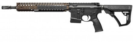 Photo DDM4141-11 Rifle type AR15 DANIEL DEFENSE M4A1 14.5 '' barrel cal. 5.56 Black - FDE