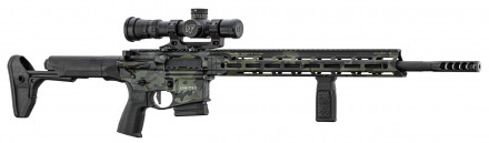 Photo DDV7183NF-6 Daniel Defense DDM4 V7 Pro Dark Aces 5.56 semi-automatic rifle + Night Force NX8 1-8x24 scope - Limited Edition