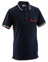 Fabarm short-sleeved navy blue polo shirt