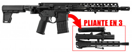 AR15 pliant en 3 - FoldAR calibre 5.56 canon 12.5' Mo Betta