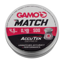Gamo Match Accutek 500 pellets - 4.5mm (x250)