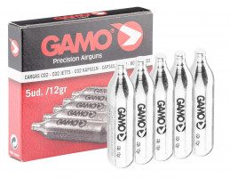 Recharge CO2 12 g par 5 recharges - GAMO
