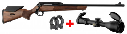 MONZA 30-06 hunting rifle pack with beaten Microdot scope