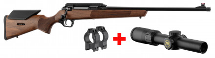 MONZA 30-06 hunting rifle pack with beaten Microdot scope
