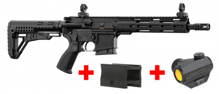 Pack AR-15 LDT 10.5'' + Primary Arms 2 MOA red dot + Red dot mounting on Picatinny rail