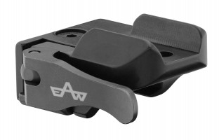 Tilting mount for SR and ZM glasses two-piece lever attachment with inner bends