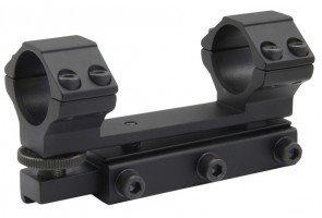 One-piece adjustable weaver-type mounting