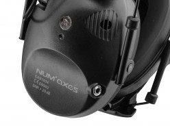 Photo NUM480-8 NUM'AXES - Casque antibruit électro. CAS1034 Noir (livré sans piles)