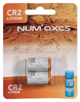 NUM'AXES - Blister 2 piles CR2 lithium 3 V (Equival. : CR17355-DLCR2)