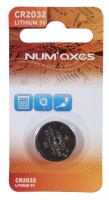 NUM'AXES - Blister 1 pile CR2032 lithium 3 V (Equivalence : DL2032)