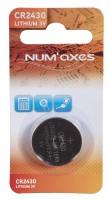 NUM'AXES - Blister 1 pile CR2430 lithium 3 V (Equivalence : DL2430)