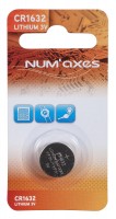 NUM'AXES - Blister 1 pile CR1632 lithium 3 V (Equivalence : DL1632)