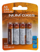 Photo NUM840 NUM'AXES - Blister 4 piles AA LR06 alcalines 1,5 V
