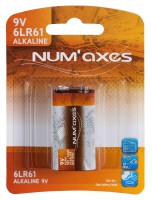 NUM'AXES - Blister 1 pile 6LR61 alcaline 9 V