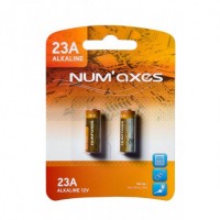 NUM'AXES - Blister 2 piles 23A alcalines 12 V