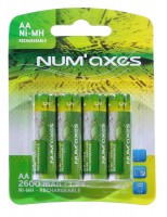 Photo NUM880-01 AA LR06 1.2V Rechargeable Batteries - NX-Ready
