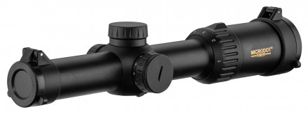 Photo OCF1824-01.jpg Microdot Fiber 1-8x24 driven riflescope