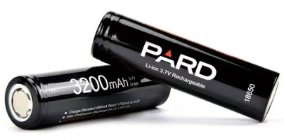 PARD 18650 3.7V 3200mAh rechargeable battery
