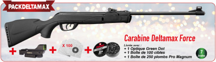Pack Noël GAMO 2022  - Pack Deltamax Force 7,5 J - Carabine accessoires
