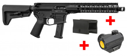 AR9 Aero Precision semi-automatic rifle pack + red dot + assembly