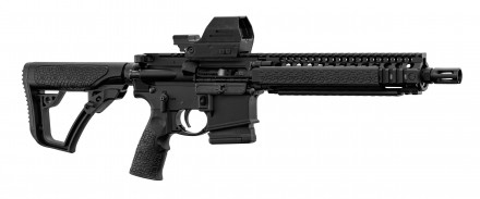 Photo PACKWARFARE-01 Pack Seal Daniel Defense AR15 MK18 caliber 5.56 x 45 mm + Red dot Falke Law Enforcement