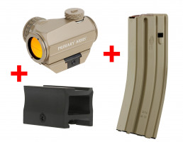 Photo PEW01 Pack x3 Surefeed magazines + red dot OPA12 + mounting for AR15
