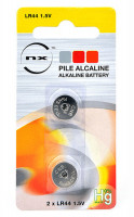 Photo PILELR44 Pile Alcaline Bouton LR44 NX Pour Viseur Laser (par 2 Pces)