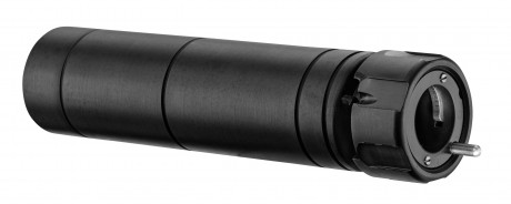 SAI100-02 Silencieux SAI M80 cal 5.56 avec fixation QD pour cache flamme A2 Photo SAI100-02 Silencieux SAI M80 cal 5.56 avec fixation QD pour cache flamme A2
