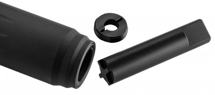 SRE3002-4 Modérateur de son Recknagel SOB3, pour carabine de chasse cal .30 (7.62 mm) Photo SRE3002-4 Modérateur de son Recknagel SOB3, pour carabine de chasse cal .30 (7.62 mm)