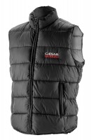 Black quilted sleeveless Caesar Guerini jacket
