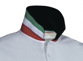 Photo VPOB21-3 White Caesar Guerini short sleeve polo shirt