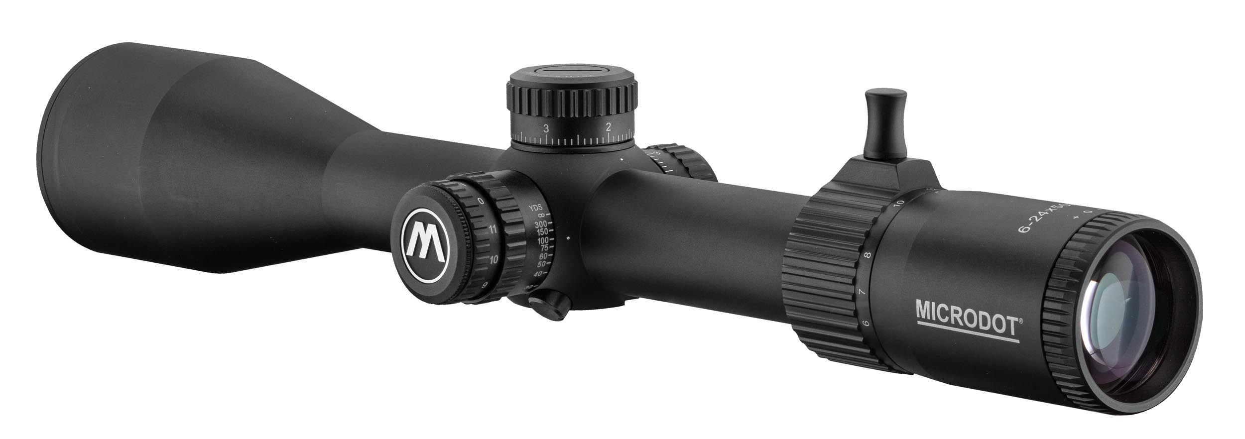 OCT6150I-2 MICRODOT 6-24x50 FFP MRAD Illuminated Riflescope