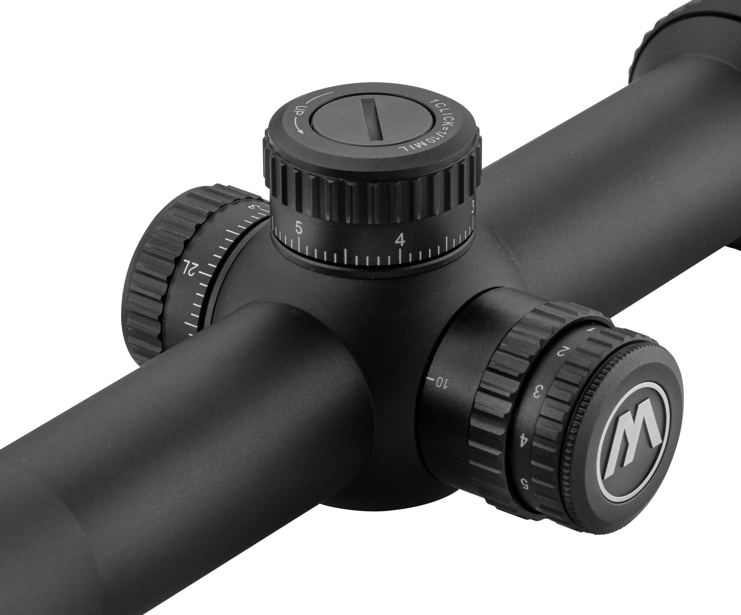 OCT6150I-6 MICRODOT 6-24x50 FFP MRAD Illuminated Riflescope